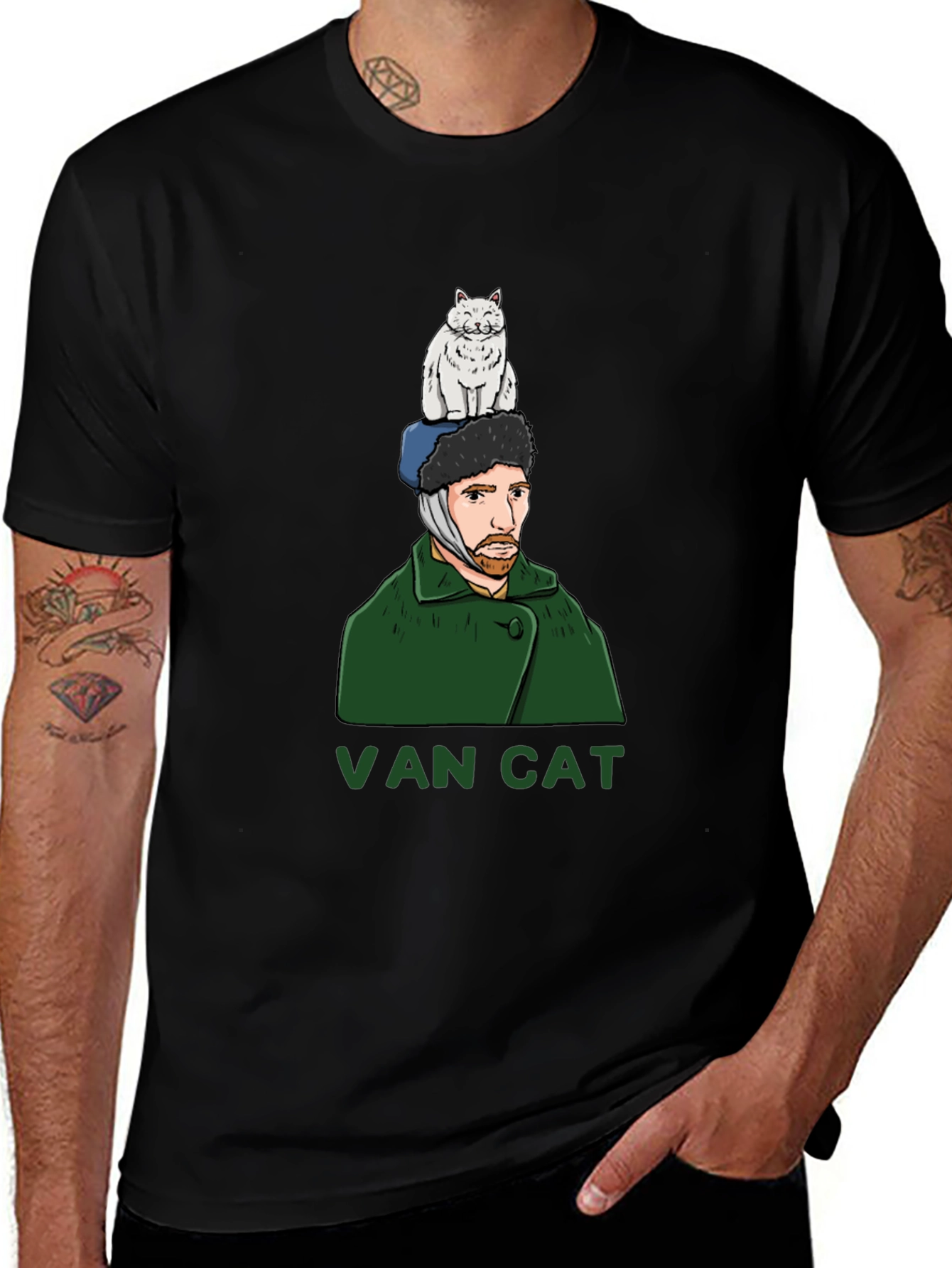 Variant 29 of Van Cat Graphic Tee