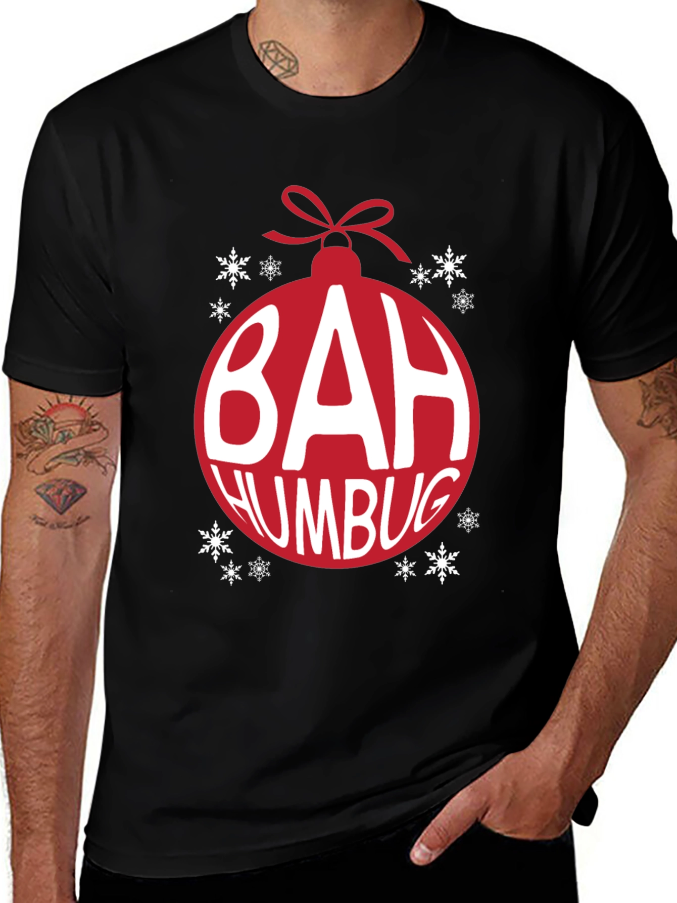 Bah Humbug Christmas Ornament T-Shirt