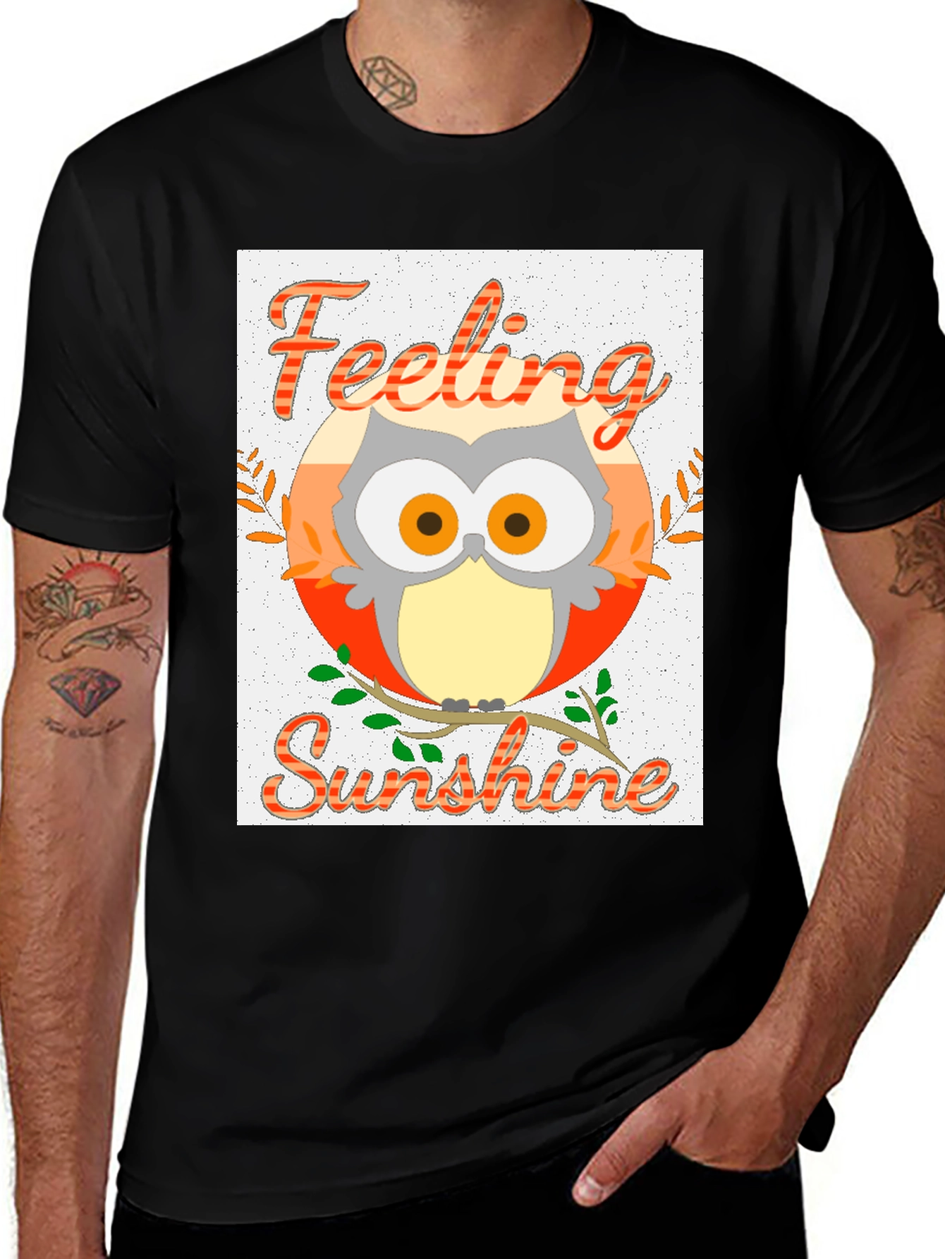 Feeling Sunshine Owl Graphic Tee