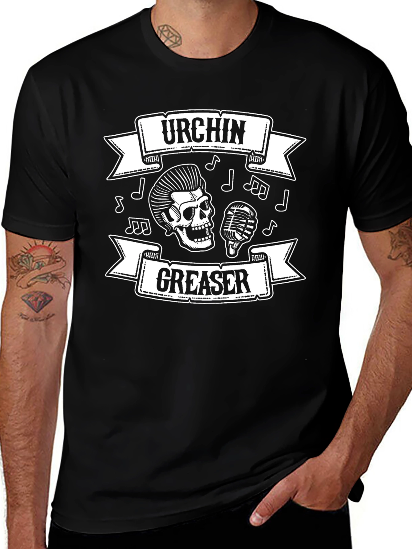 Variant 7 of Urchin Greaser T-Shirt - Rockabilly Style