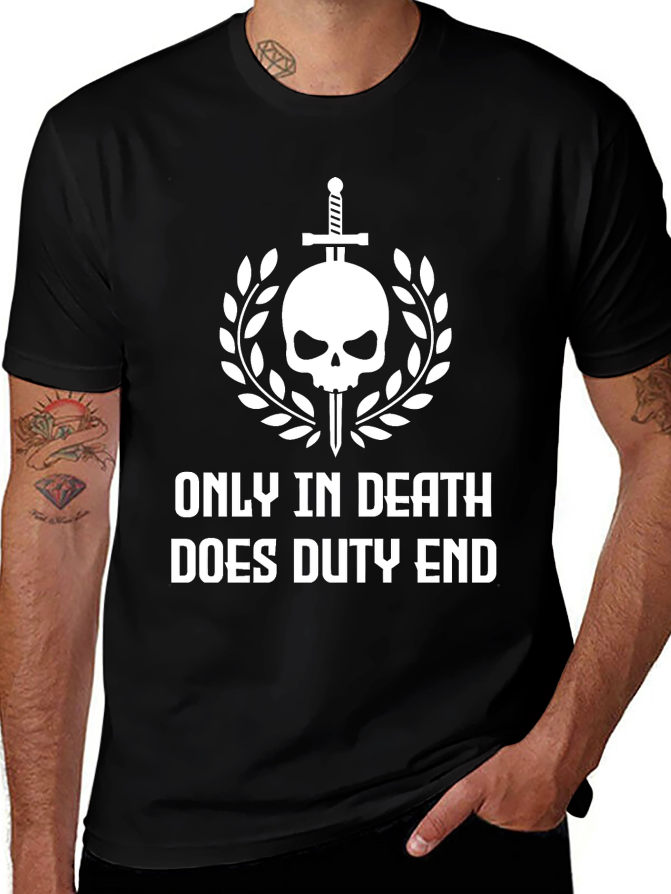 Only In Death Duty Ends T-Shirt - Black