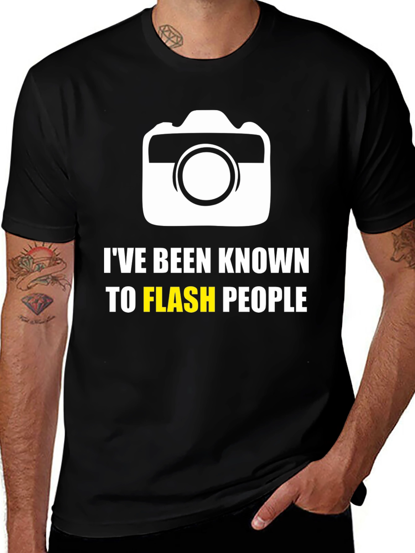 Variant 24 of Funny Camera T-Shirt - I've Been Known To Flash People