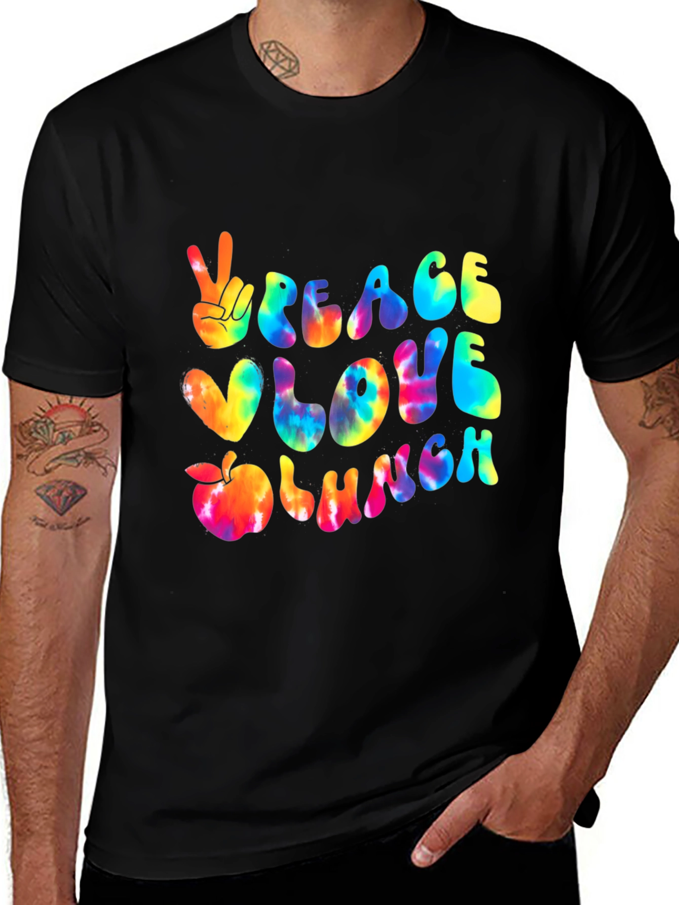 Variant 21 of Peace Love Lunch T-Shirt
