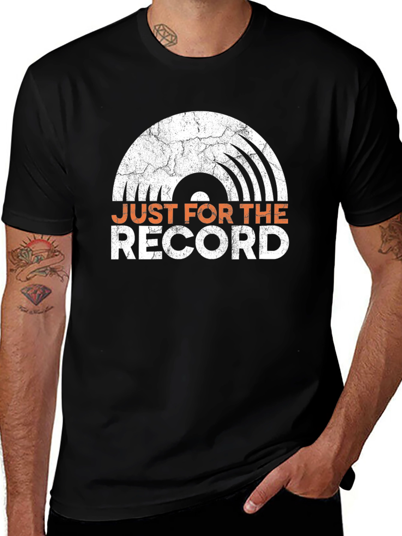 Variant 9 of Just For The Record Graphic Tee