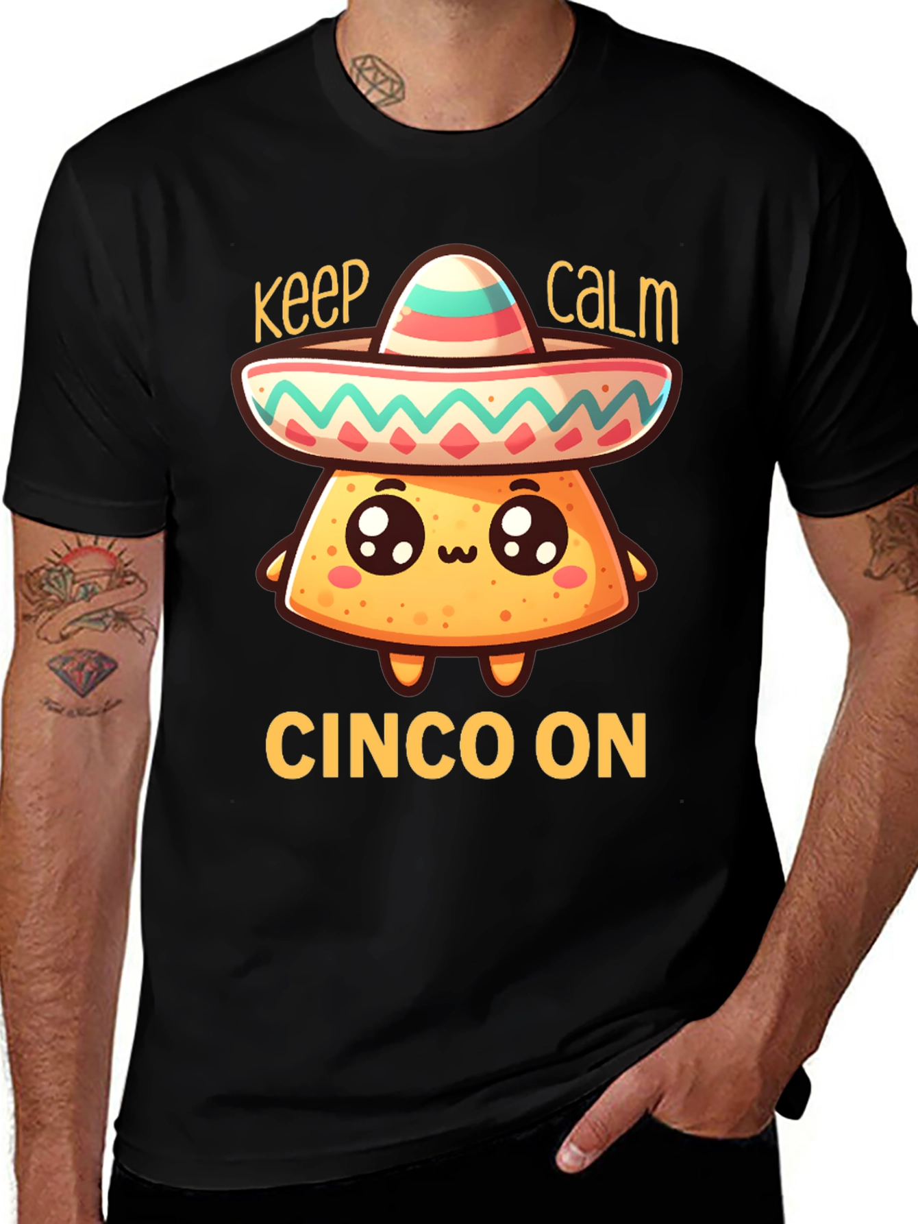 Keep Calm Cinco On T-Shirt - Fun Fiesta Tee