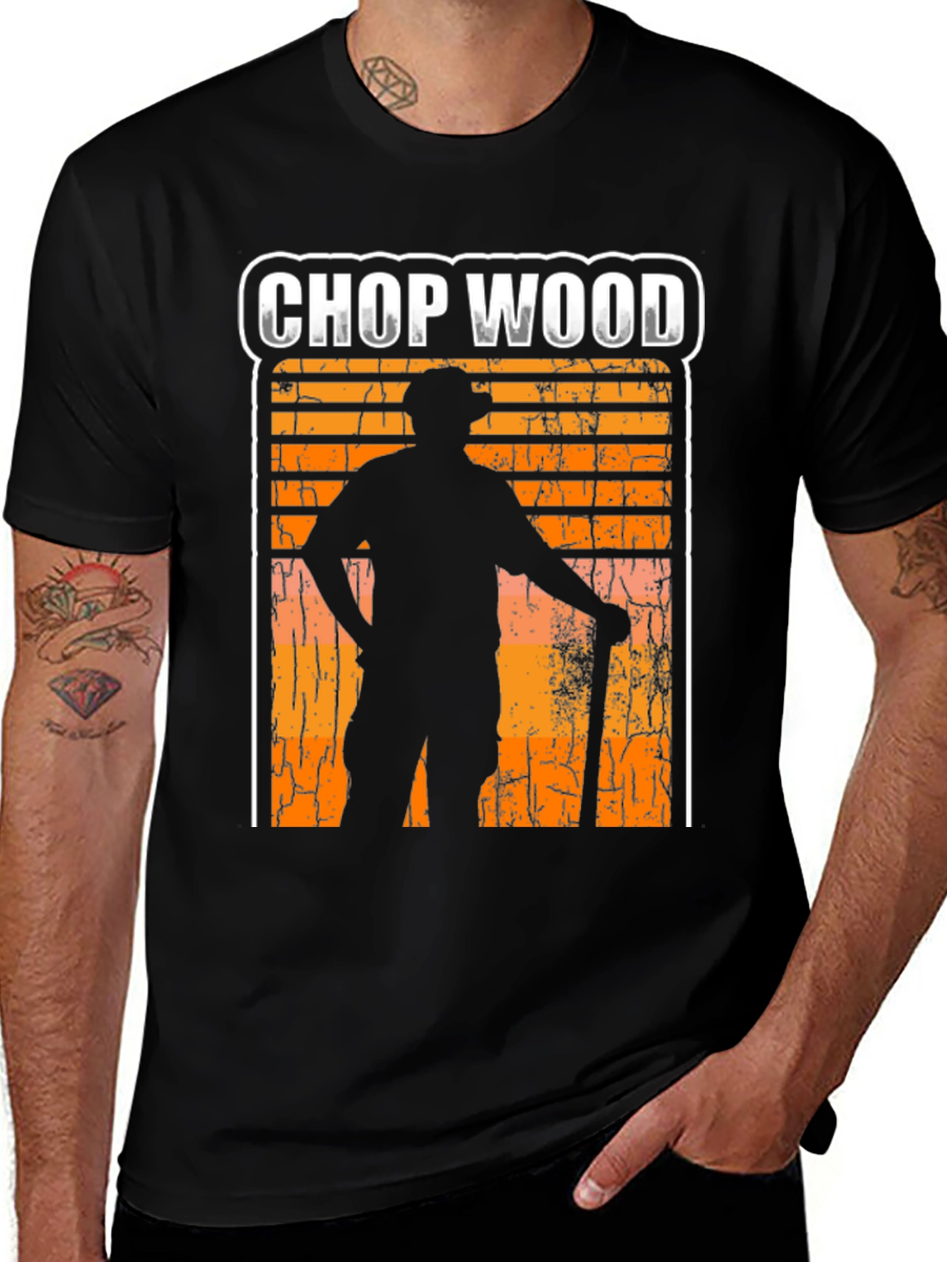 Chop Wood T-Shirt - Lumberjack Graphic Tee