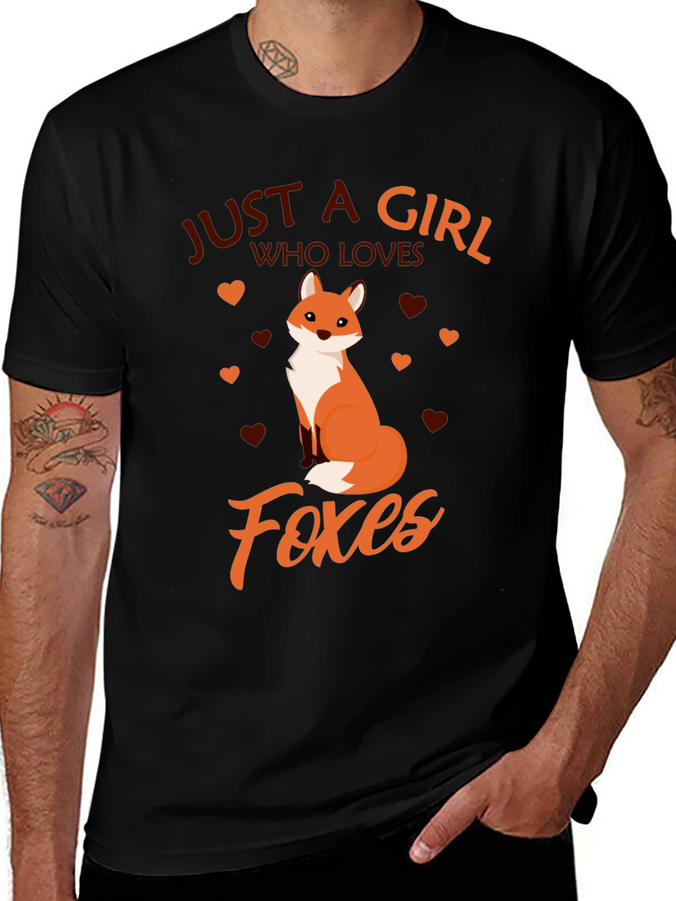 Variant 20 of Just a Girl Who Loves Foxes T-Shirt