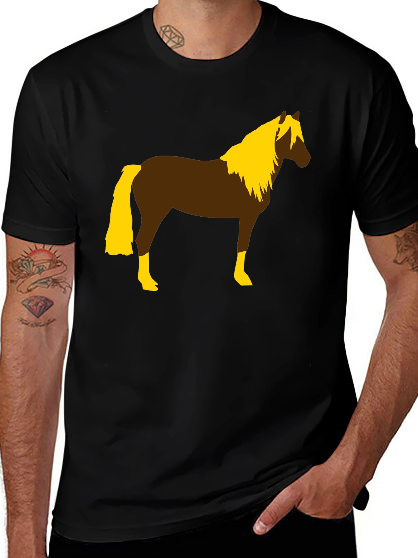 Variant 6 of Horse Graphic Tee - Equestrian Style T-Shirt