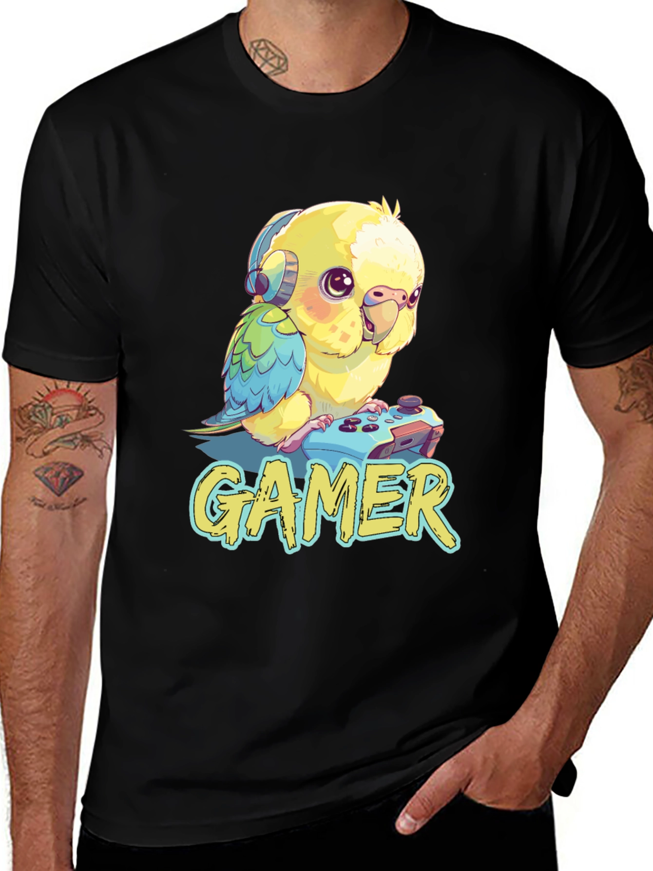 Variant 13 of Gamer Bird T-Shirt