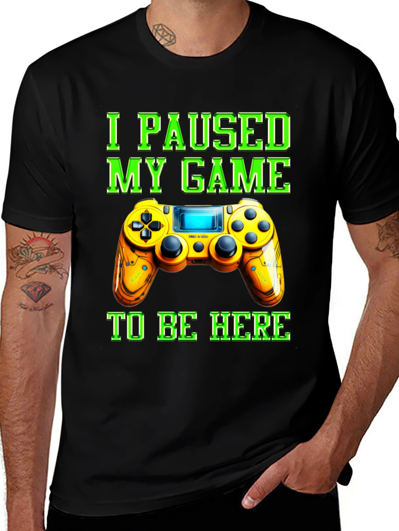 Variant 14 of I Paused My Game to Be Here Graphic Tee
