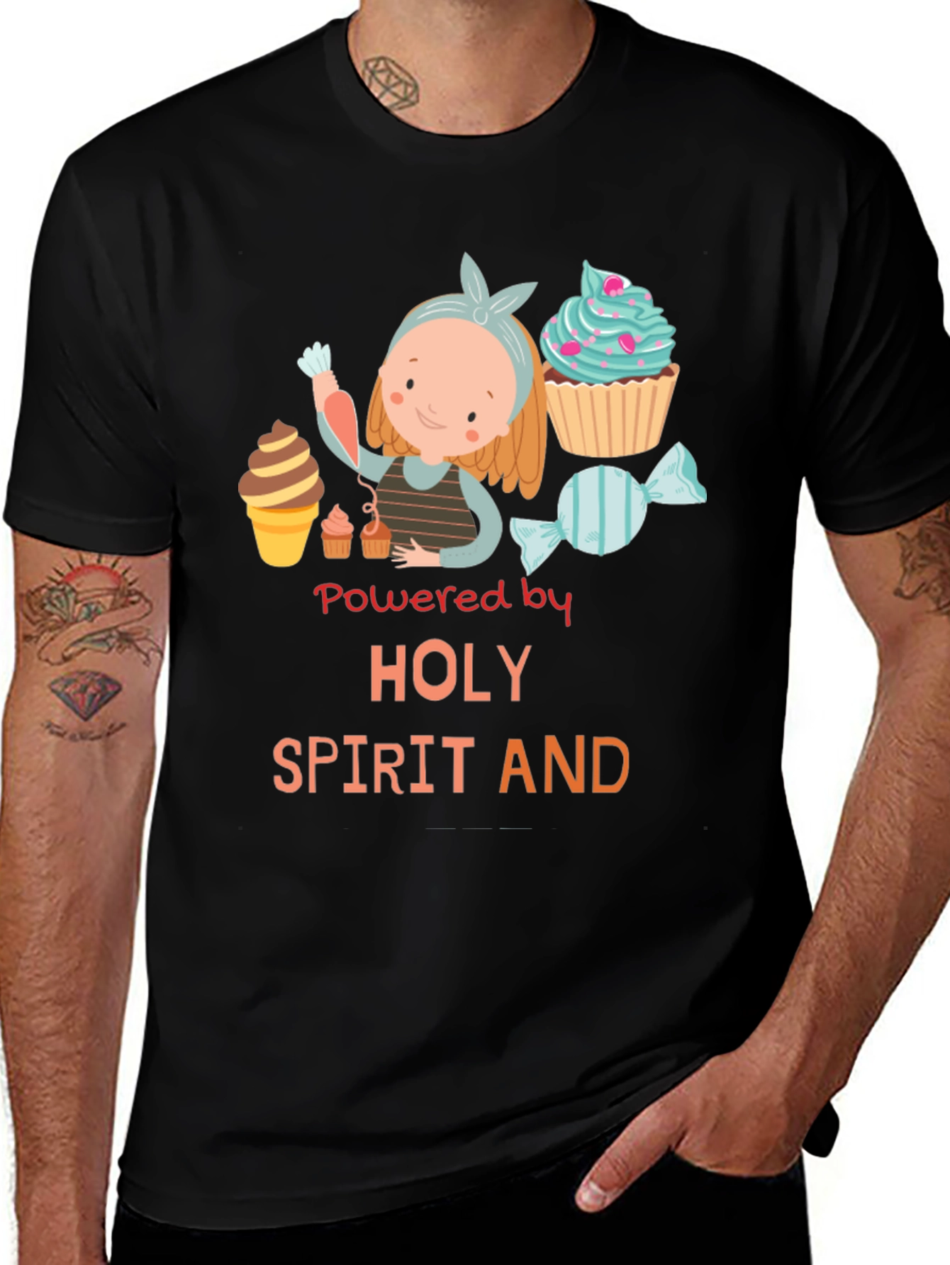 Variant 17 of Holy Spirit And Cupcake T-Shirt
