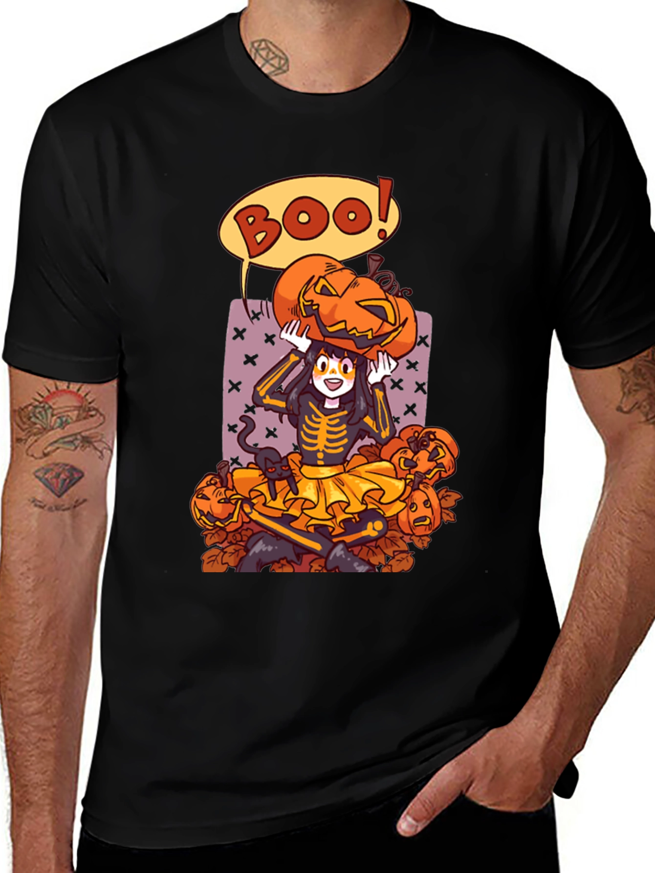 Variant 25 of Halloween Cartoon Pumpkin T-Shirt