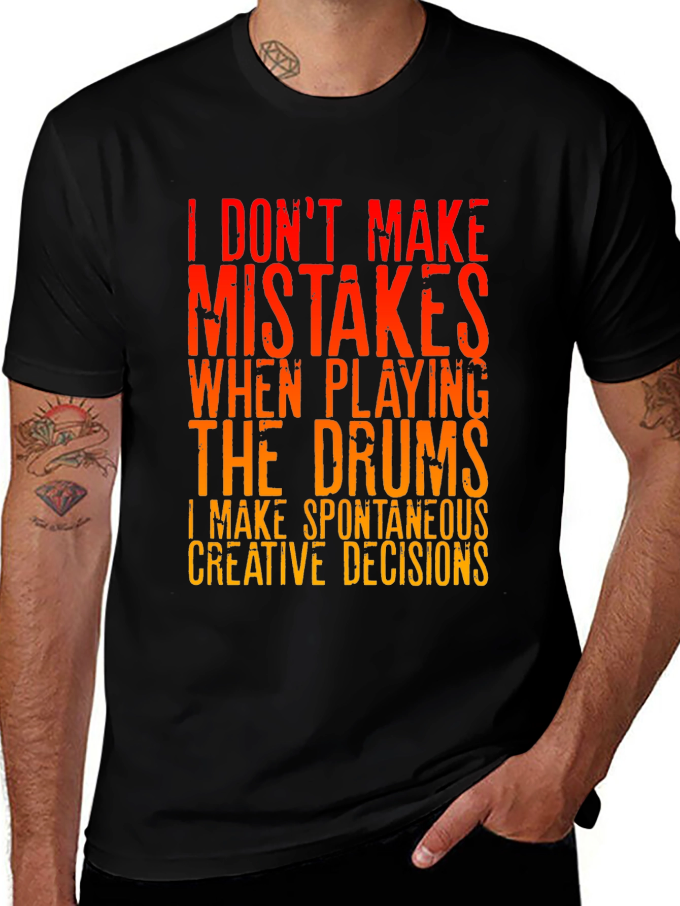 Variant 21 of Drummer T-Shirt: I Don't Make Mistakes