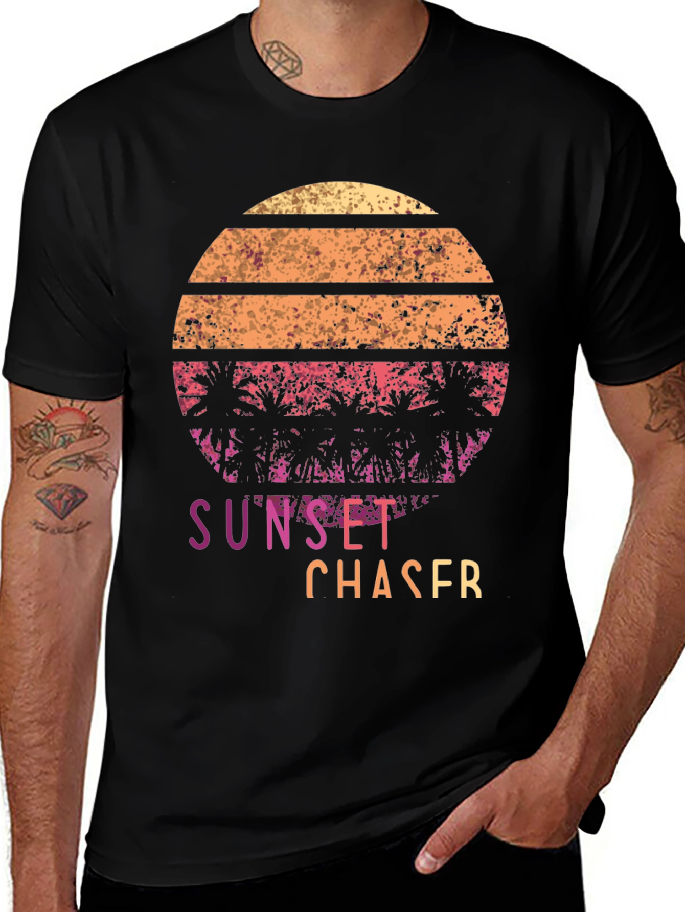 Variant 21 of Sunset Chaser Graphic Tee - Retro Vibes