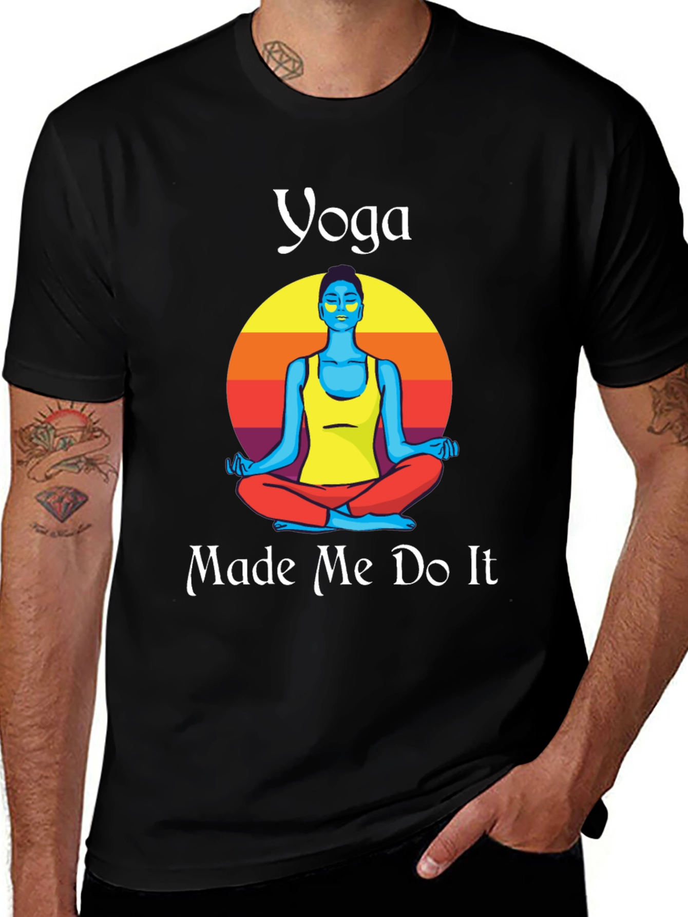Yoga Made Me Do It Graphic T-Shirt