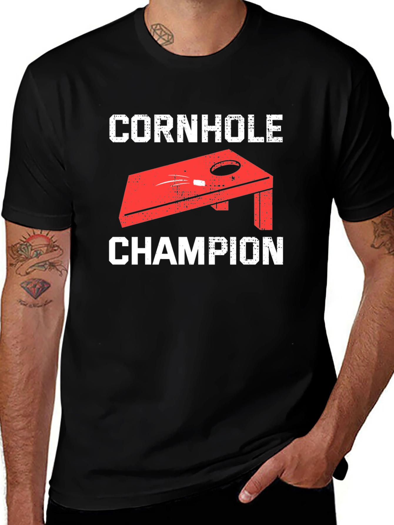 Variant 20 of Cornhole Champion Graphic T-Shirt