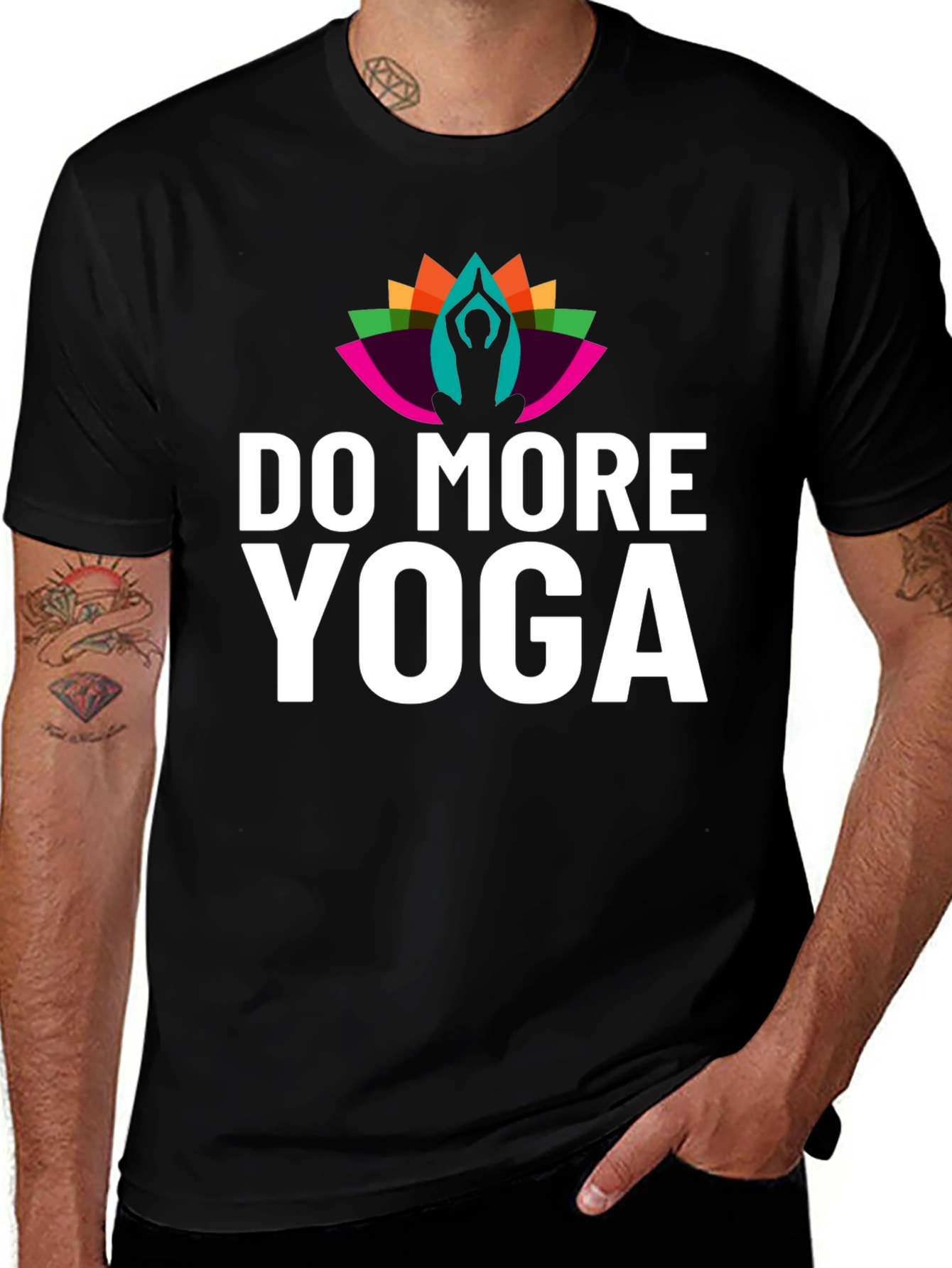Variant 4 of Do More Yoga Graphic T-Shirt