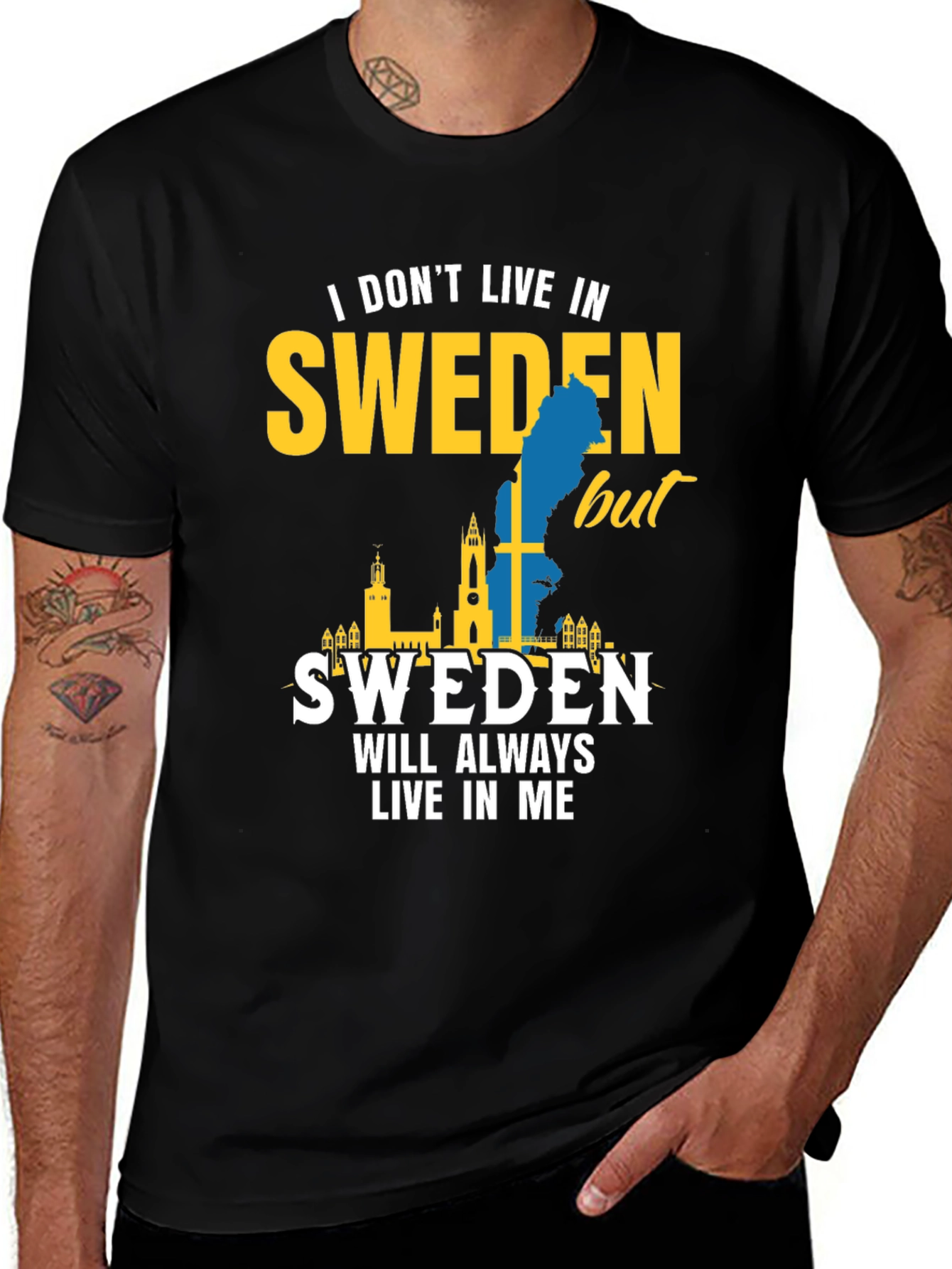 Sweden Pride T-Shirt - I Don't Live In Sweden But...