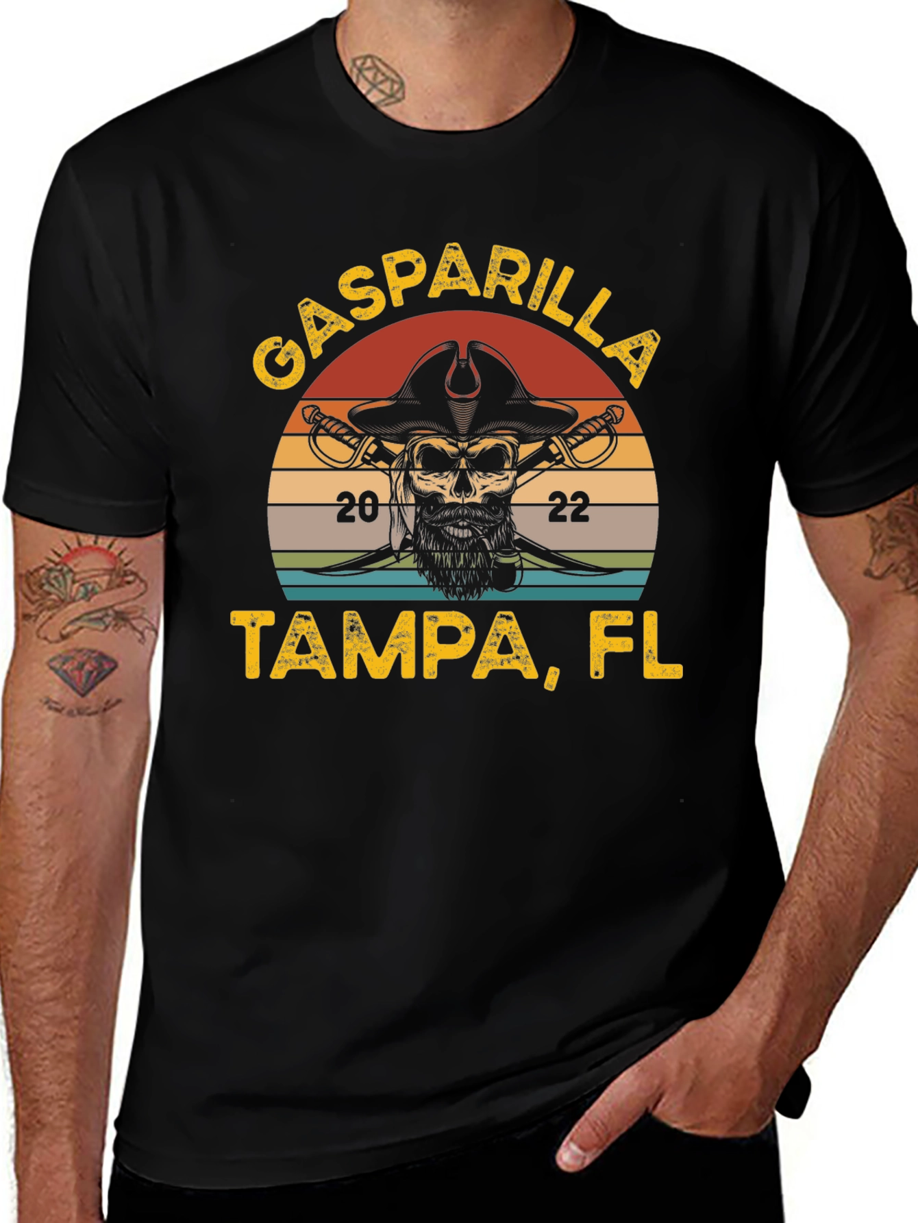 Gasparilla Tampa FL T-Shirt Pirate Design