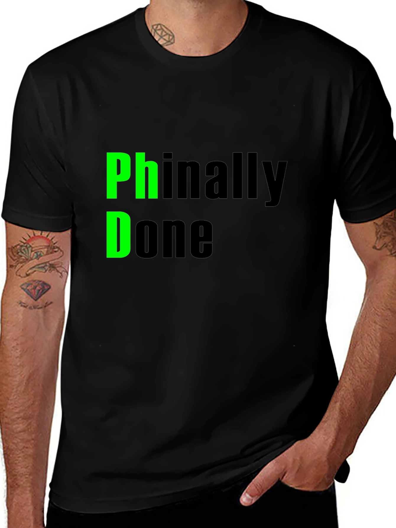 Variant 19 of PhD Graduation T-Shirt - Finally Done!