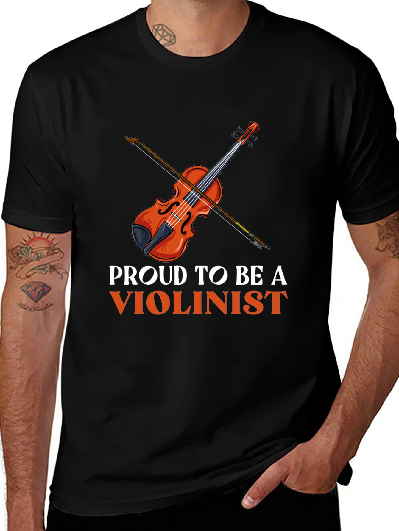 Variant 29 of Proud Violinist Graphic Tee - Musician T-Shirt