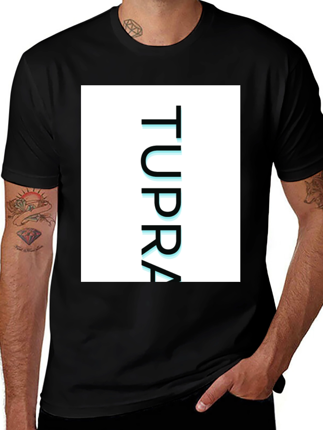 Variant 27 of TUPPRA Graphic Tee - Modern Casual Black T-Shirt