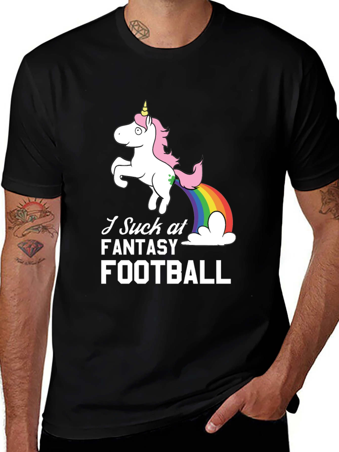 Variant 2 of Funny Fantasy Football Unicorn T-Shirt