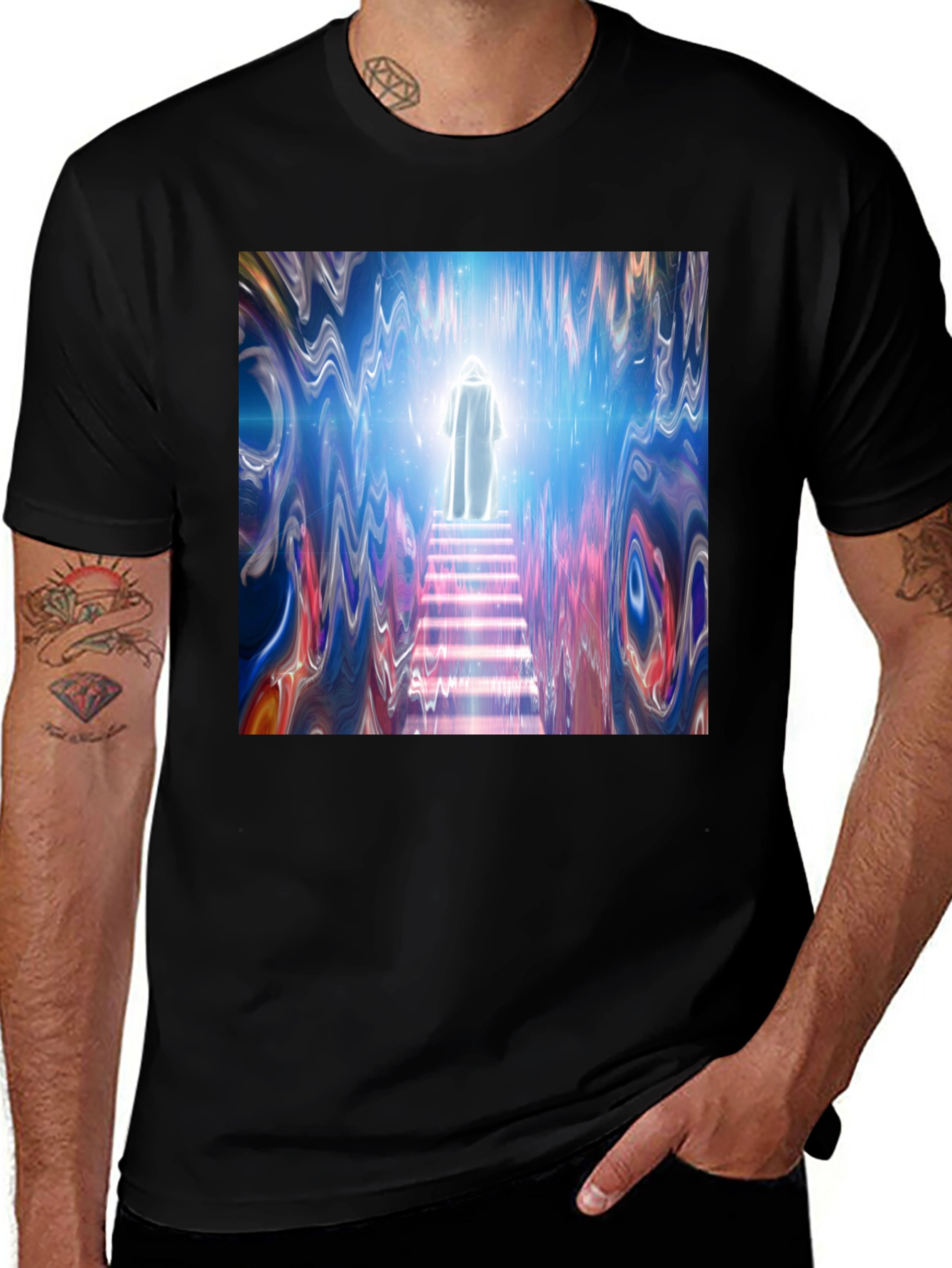Variant 11 of Ascension T-Shirt: Spiritual Journey Design