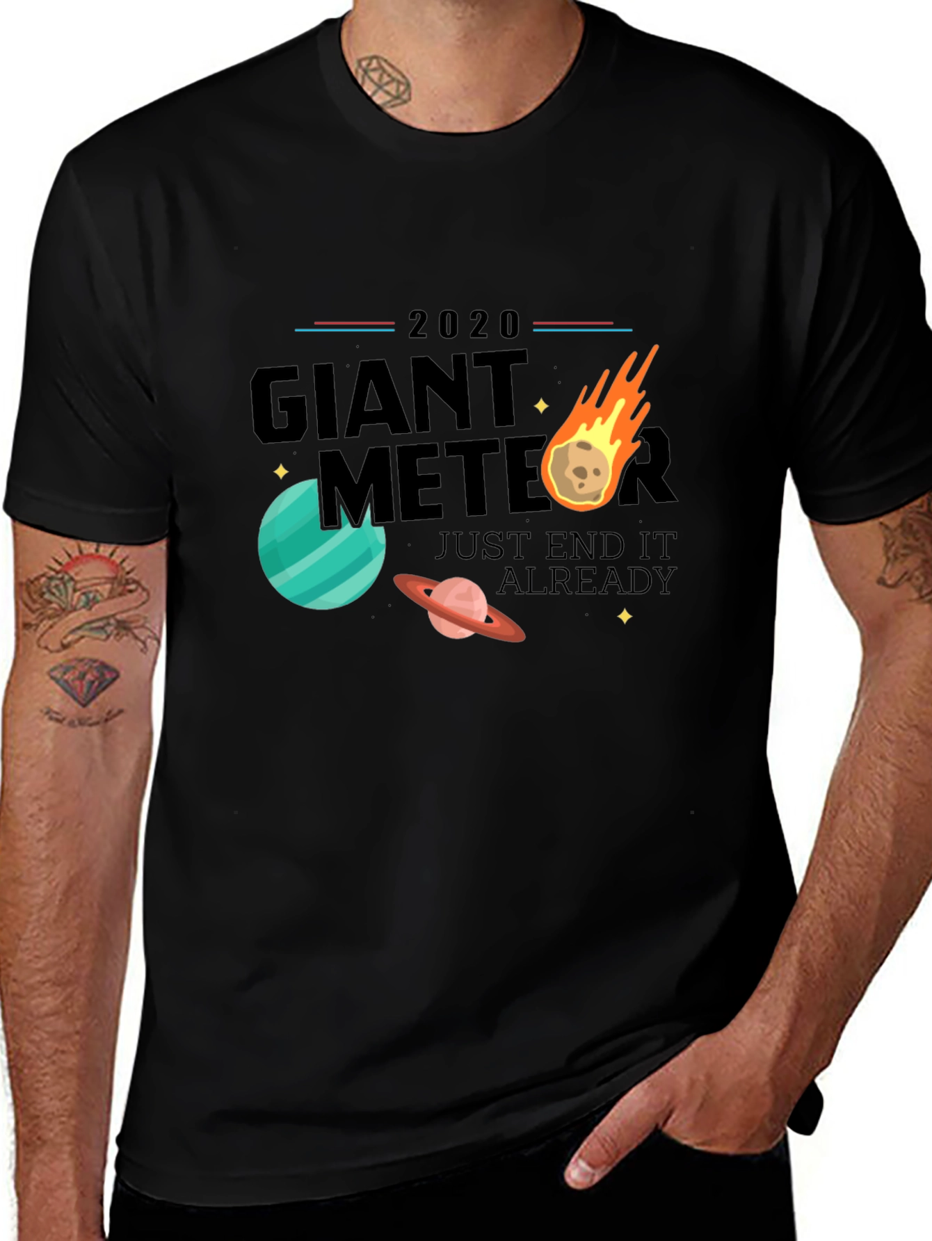 Variant 25 of Giant Meteor 2020 T-Shirt - End It Already!
