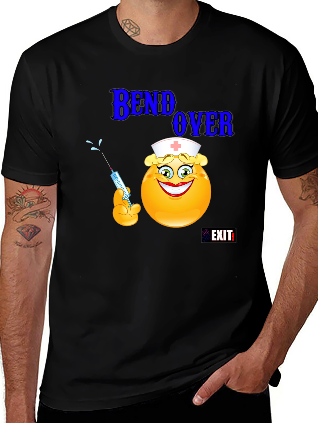 Variant 12 of Nurse Emoji Graphic T-Shirt - Bend Over
