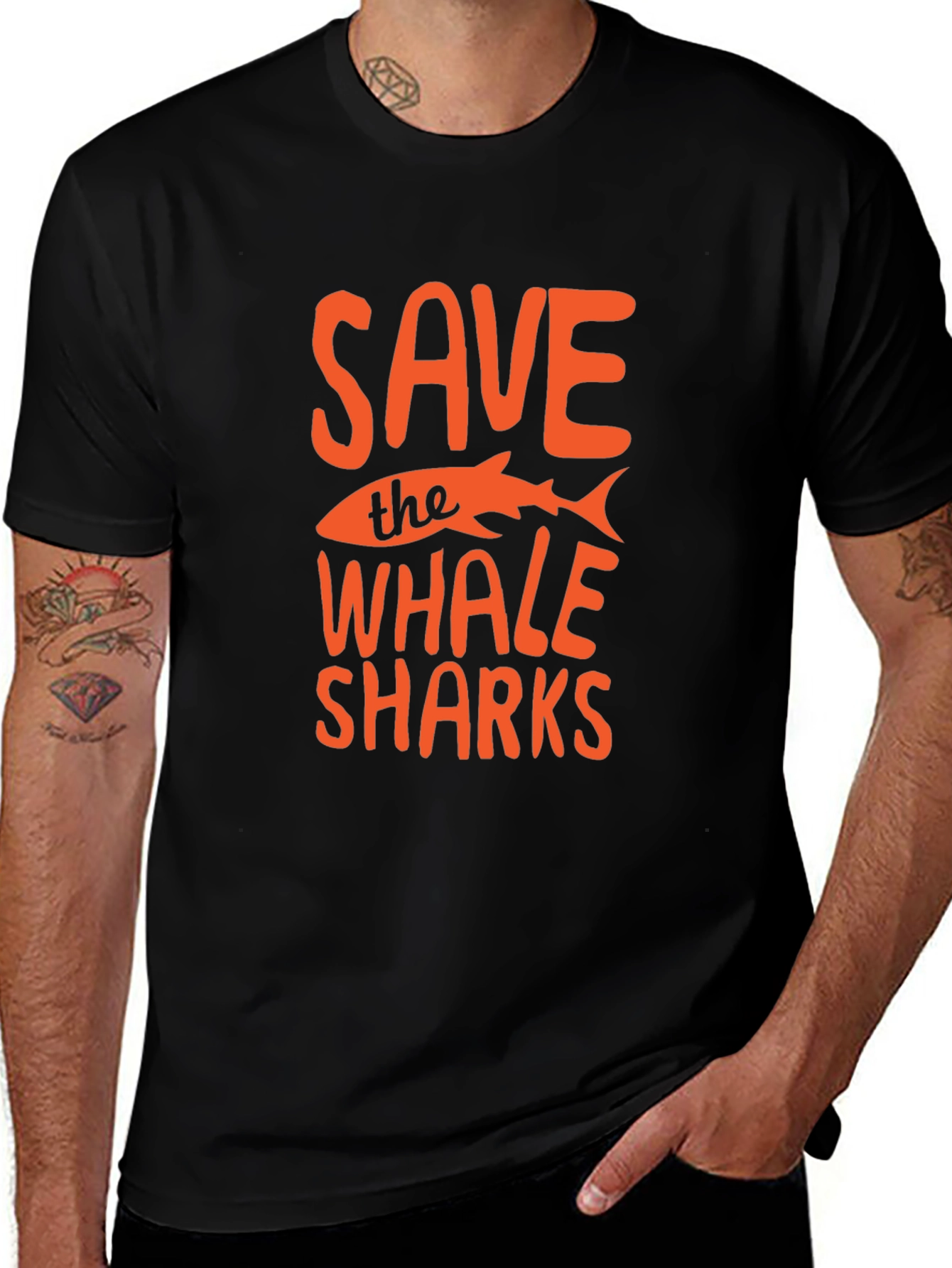 Variant 29 of Save the Whale Sharks Graphic Tee