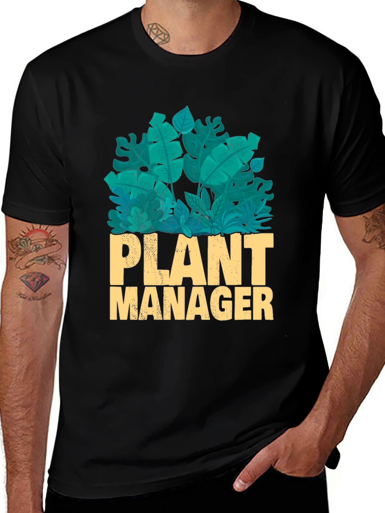 Variant 16 of Plant Manager Graphic T-Shirt - Black