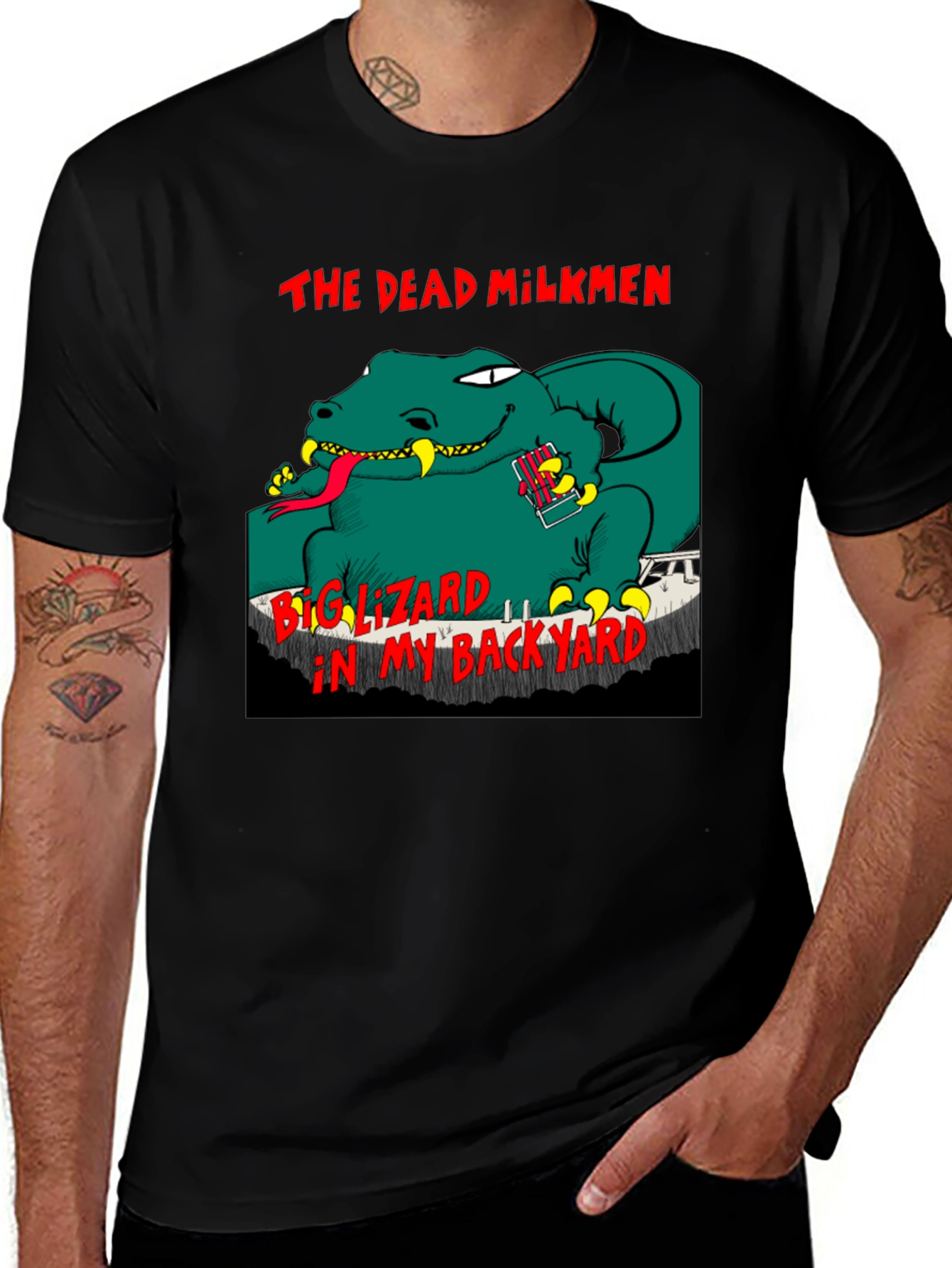 Variant 6 of The Dead Milkmen Big Lizard T-Shirt