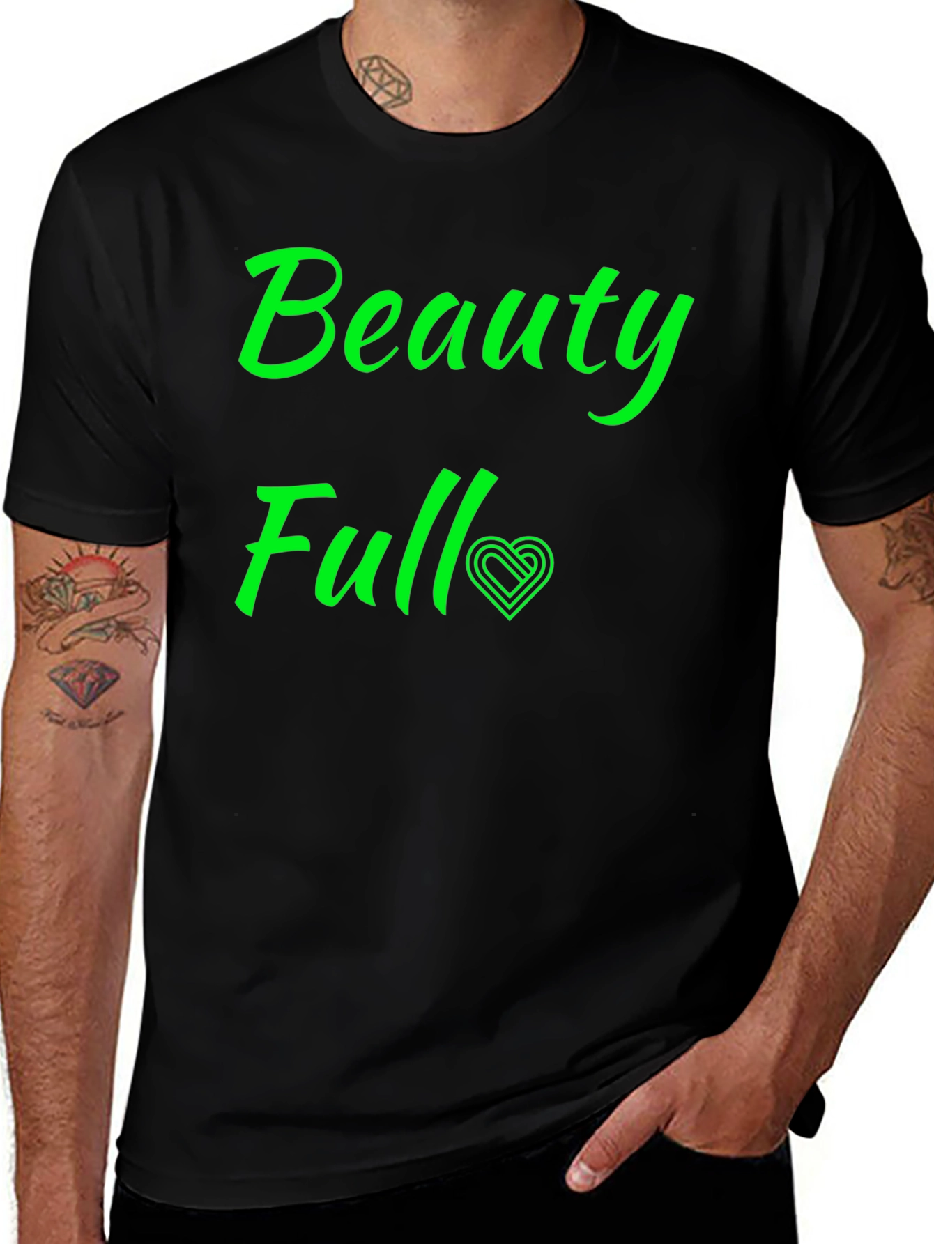 Variant 15 of BeautyFull Heart Graphic T-Shirt