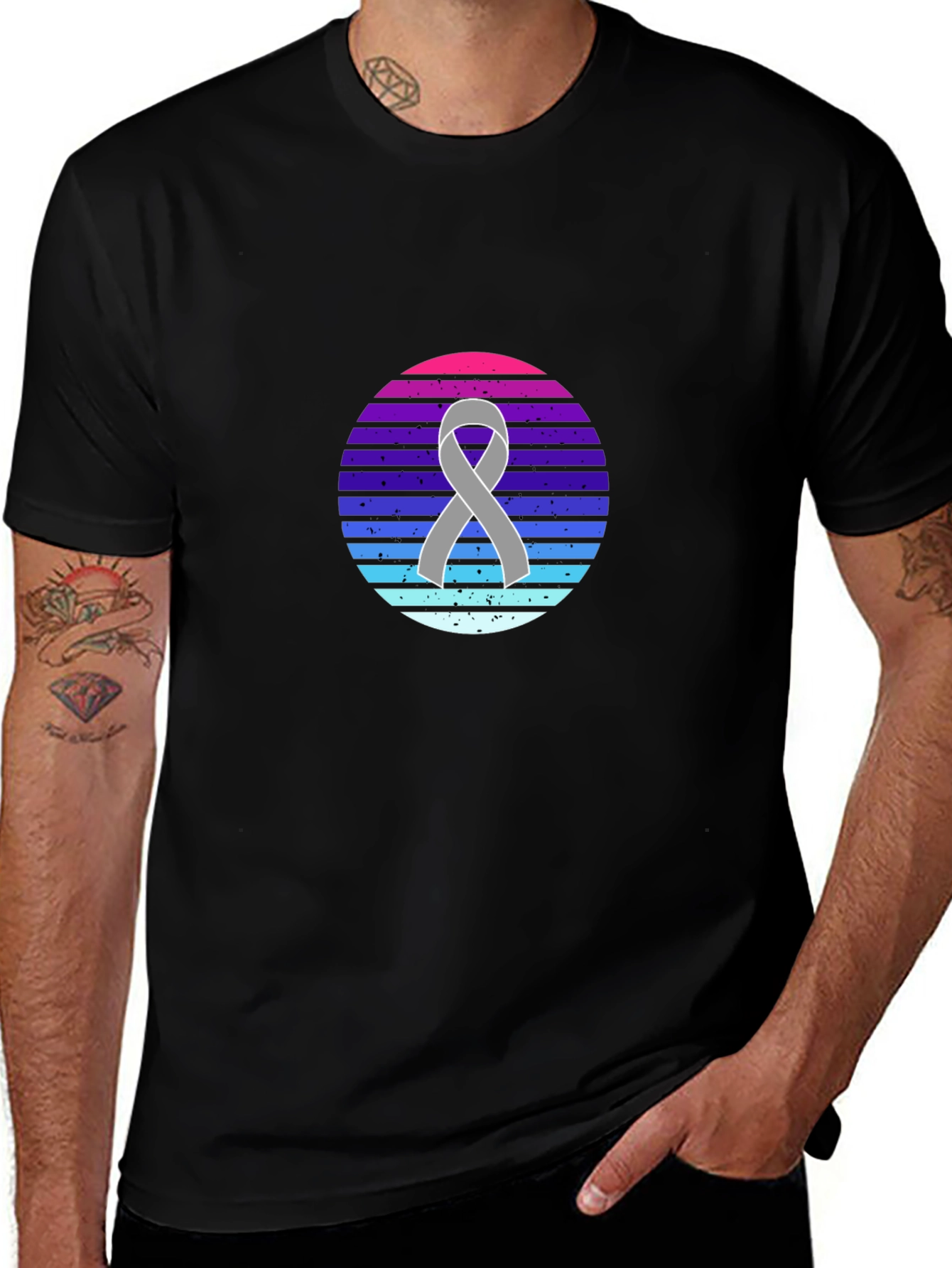 Variant 13 of Retro Ribbon Graphic Tee