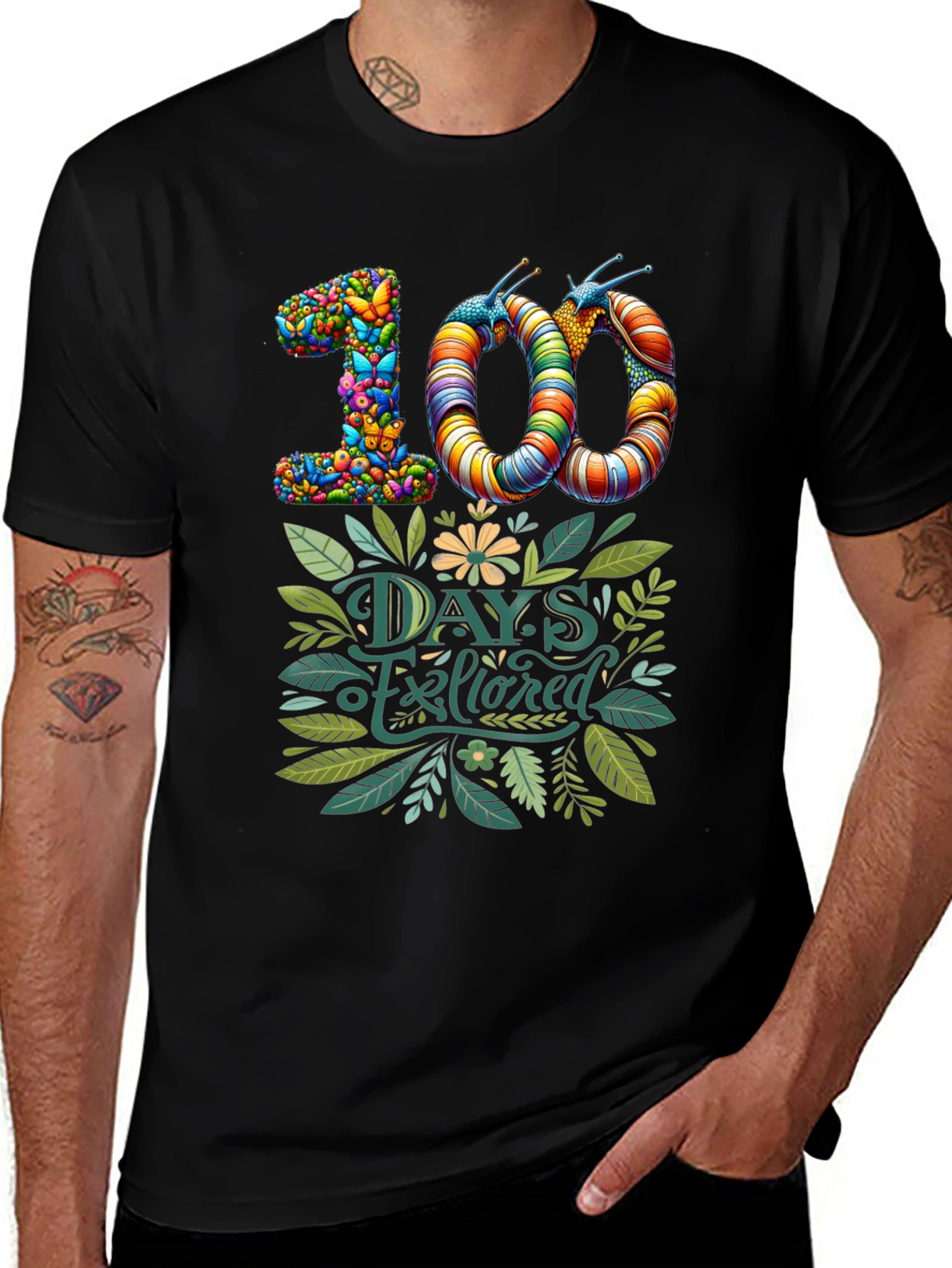 100 Days Explored T-Shirt - Nature & Adventure Tee