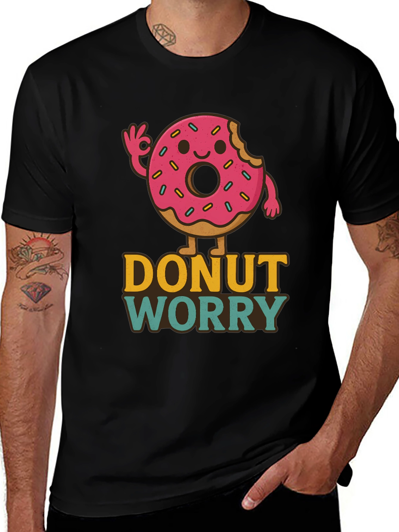 Variant 4 of Donut Worry Graphic Tee