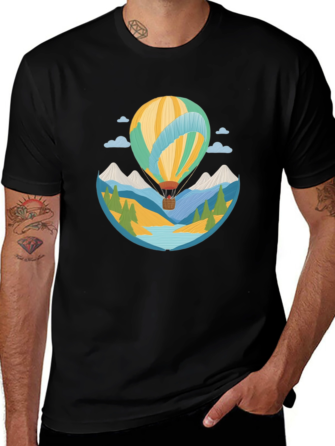 Variant 11 of Hot Air Balloon Graphic Tee - Adventure Awaits