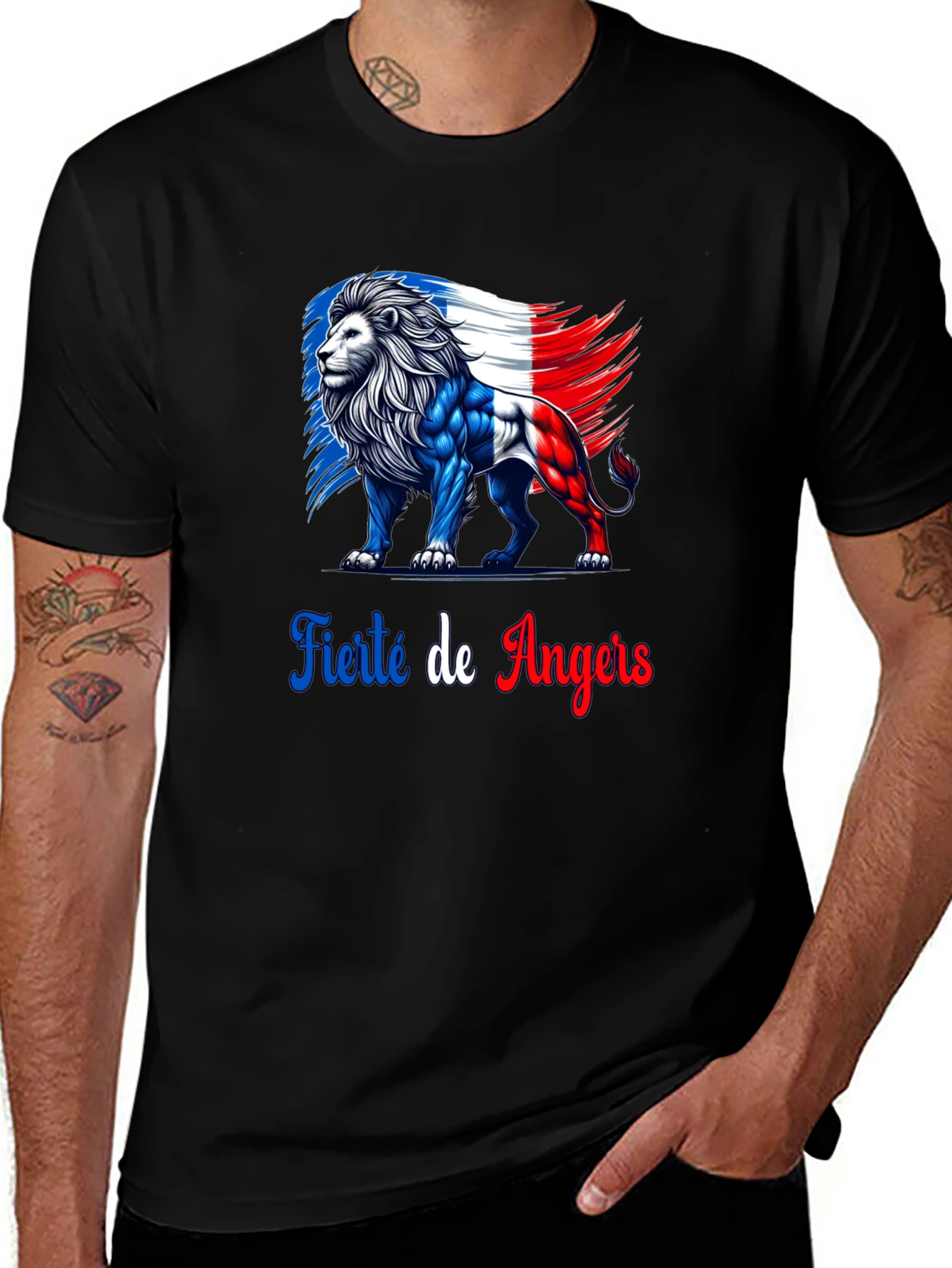 Fierté de Angers Lion Graphic Tee