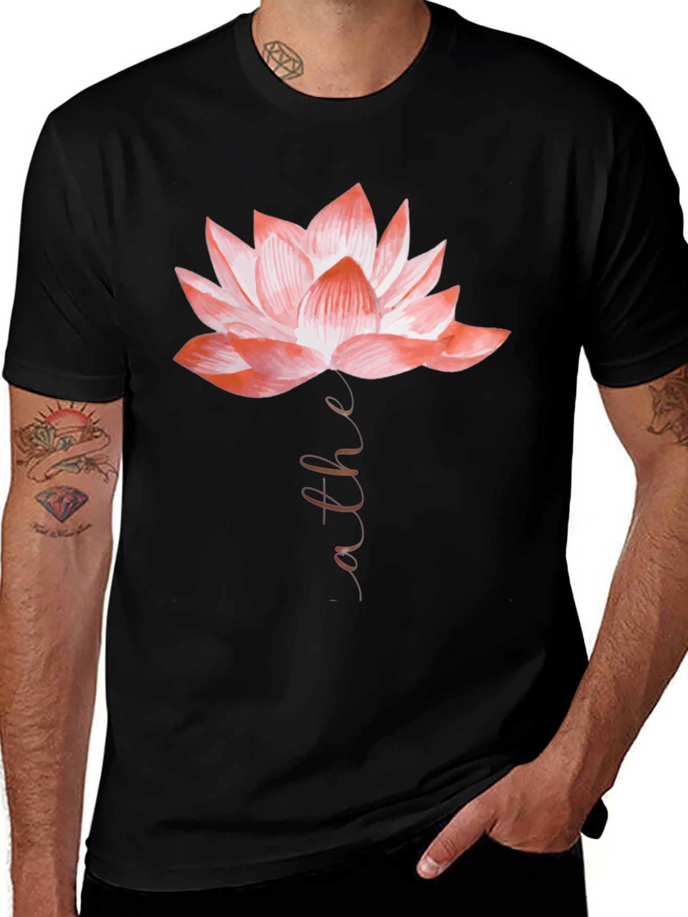Variant 19 of Lotus Breathe Graphic Tee
