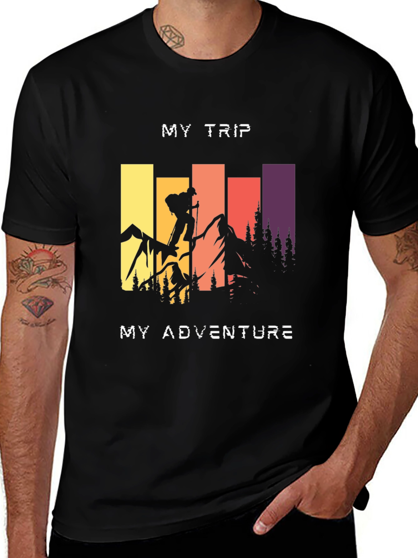 Variant 20 of Mountain Adventure Graphic Tee - My Trip, My Adventure