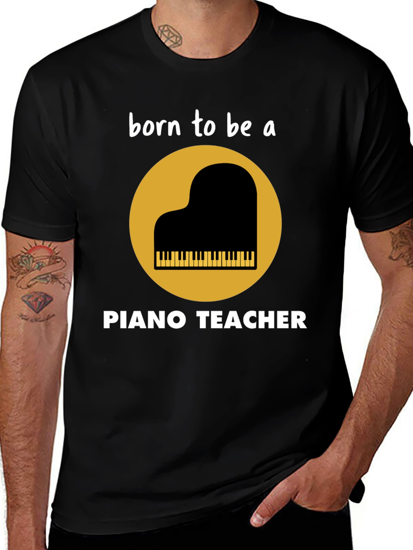 Variant 14 of Born to be a Piano Teacher T-Shirt
