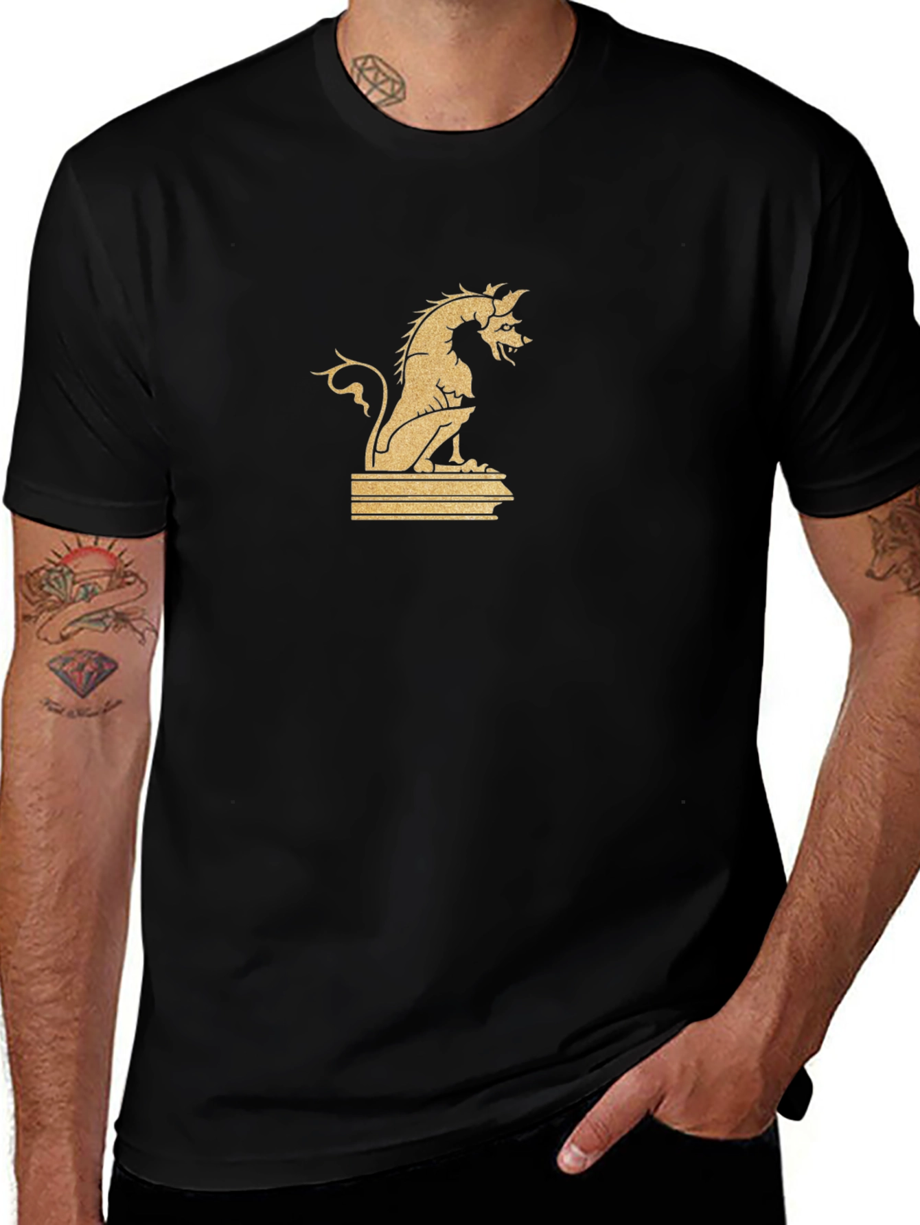 Gargoyle Graphic Black T-Shirt