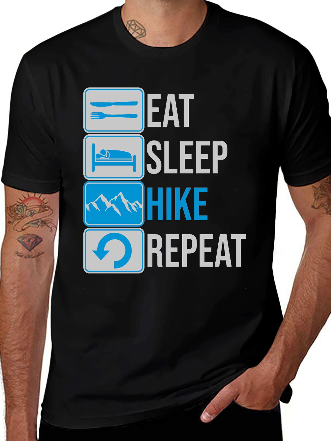 Eat Sleep Hike Repeat T-Shirt