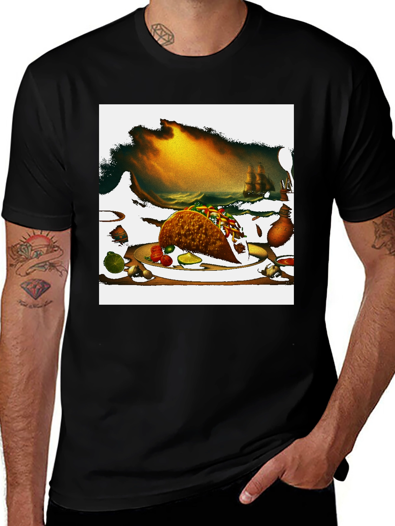 Variant 7 of Taco Treasure T-Shirt - Culinary Adventure!