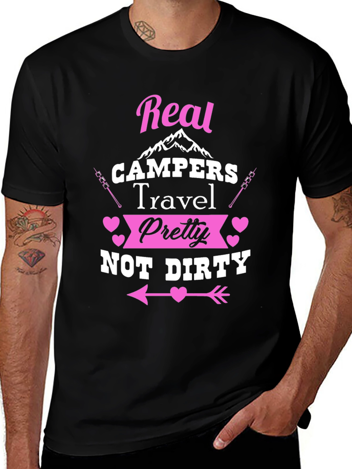 Variant 13 of Real Campers Travel Pretty T-Shirt