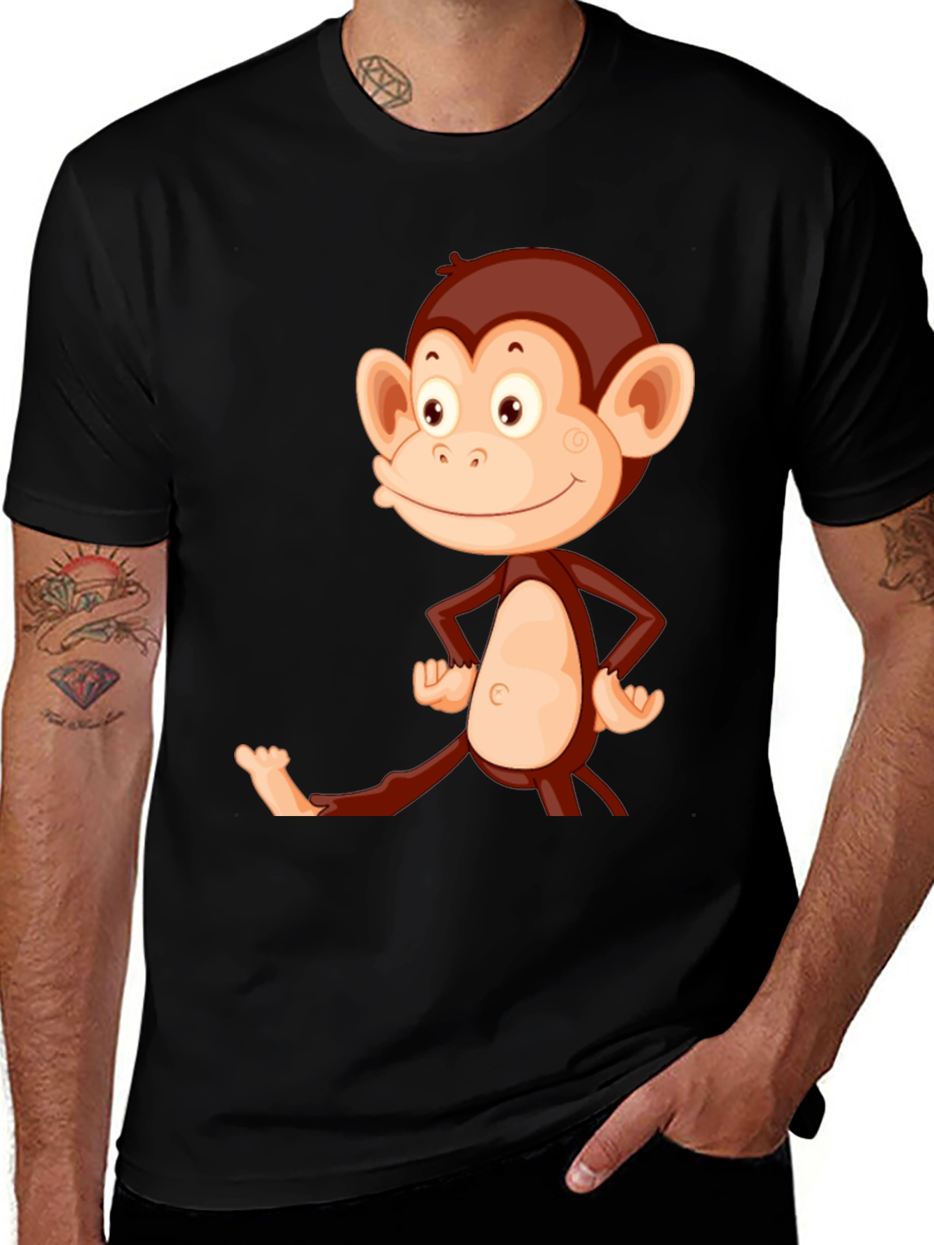 Variant 26 of Monkey Graphic T-Shirt - Casual Tee for Animal Lovers
