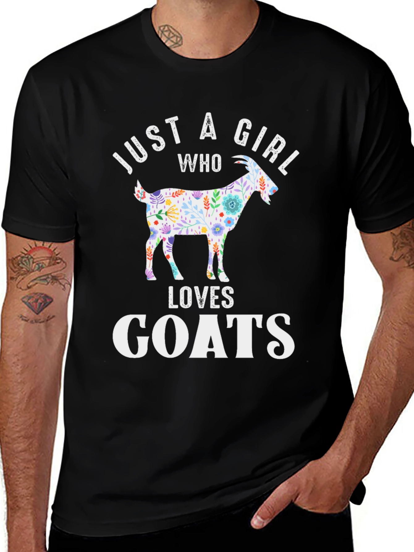Variant 23 of Just a Girl Who Loves Goats T-Shirt