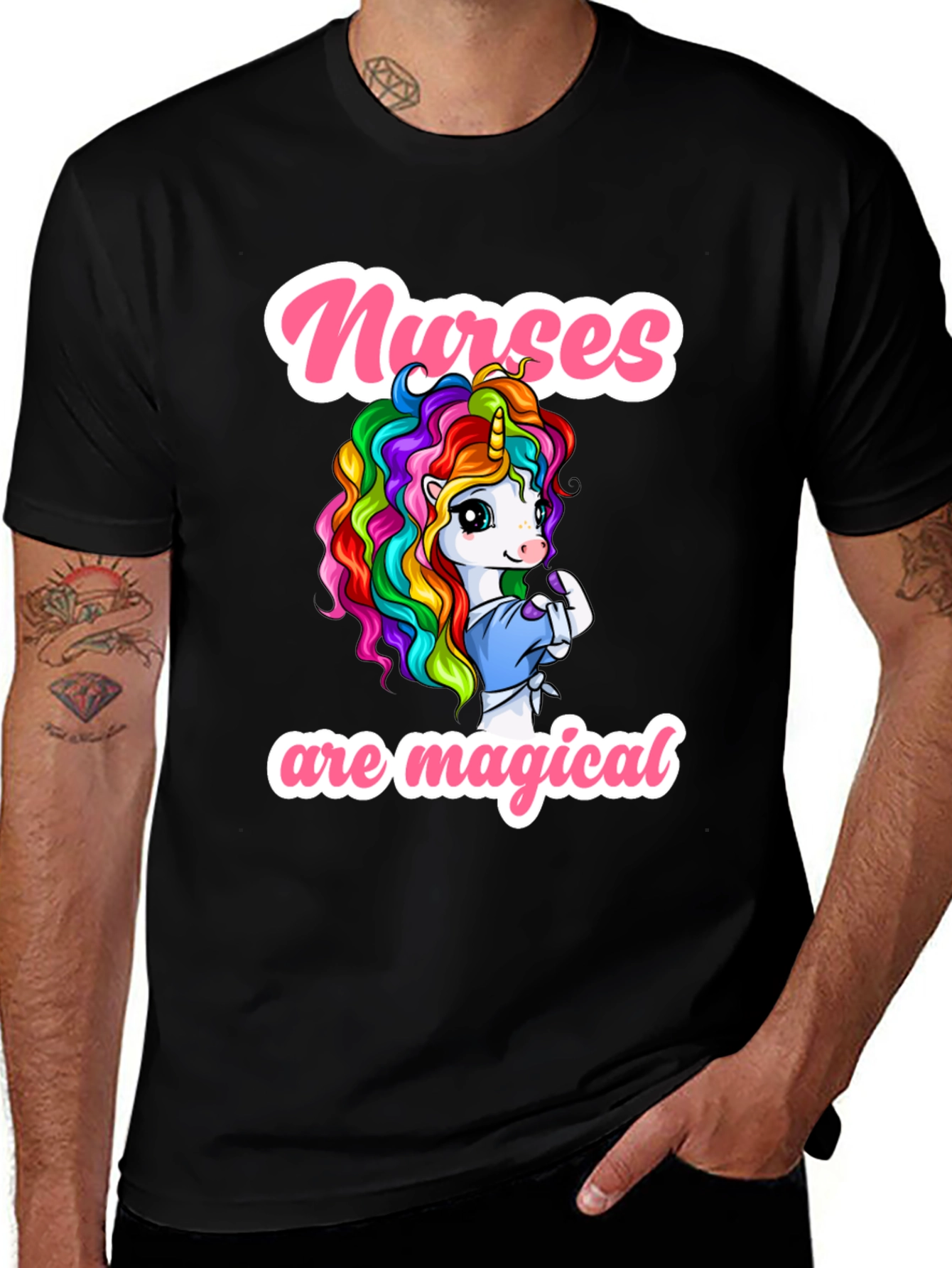 Variant 24 of Nurses Are Magical Unicorn Graphic Tee