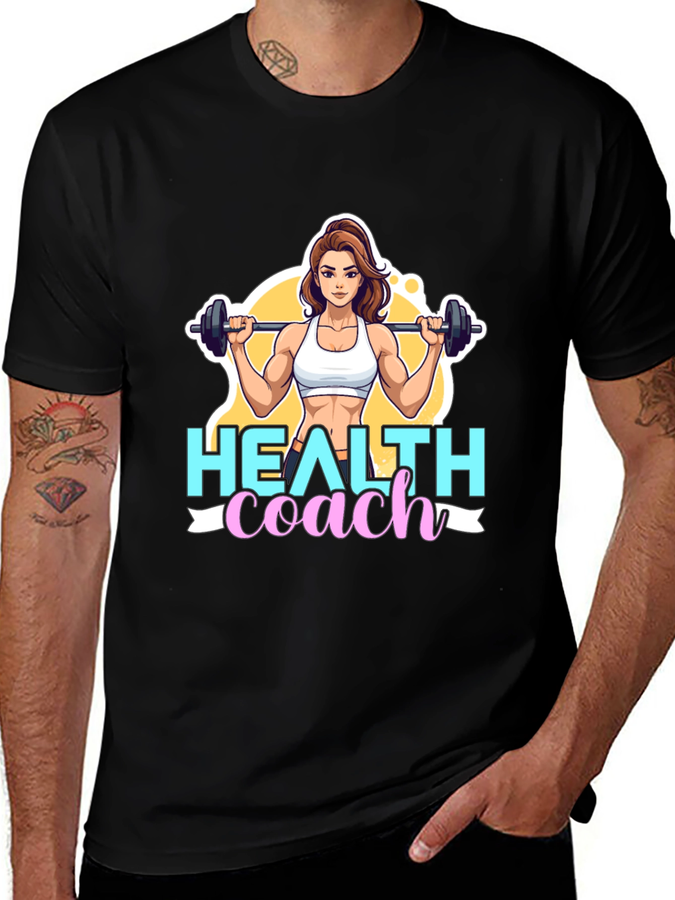 Variant 25 of Health Coach Graphic Tee - Fitness Motivation
